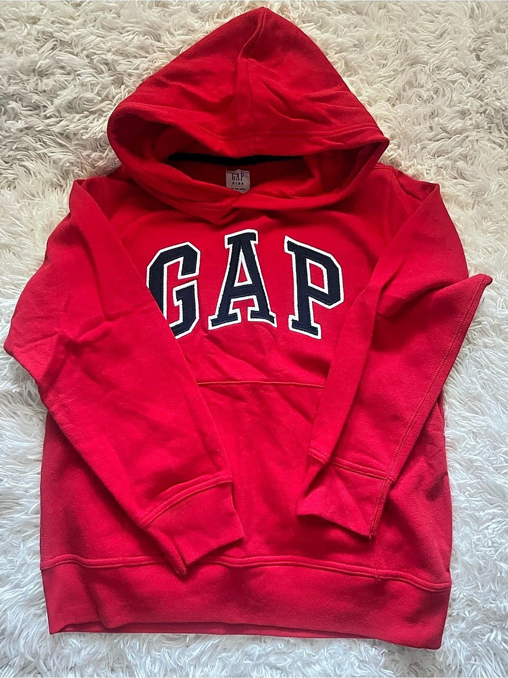 Gap Arch Logo Hoodie Red Logo Hoodie